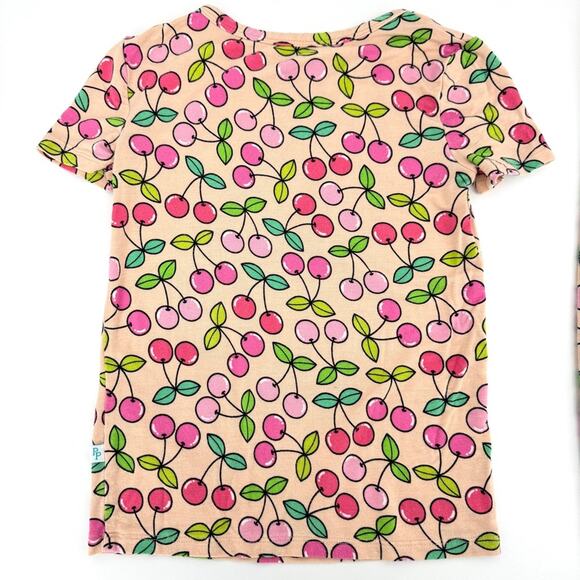 Posh Peanut Cherry Short Sleeve Pajama Set 3T-4T - Picture 4 of 10